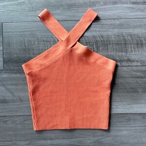 Criss Cross Neck Crop Top